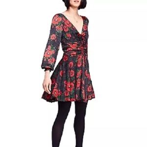Free People Black Floral Dress